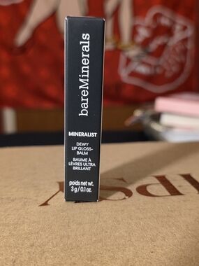 bareMinerals Mineralist Dewy Lip Gloss-Balm- Strength (Soft Red)
